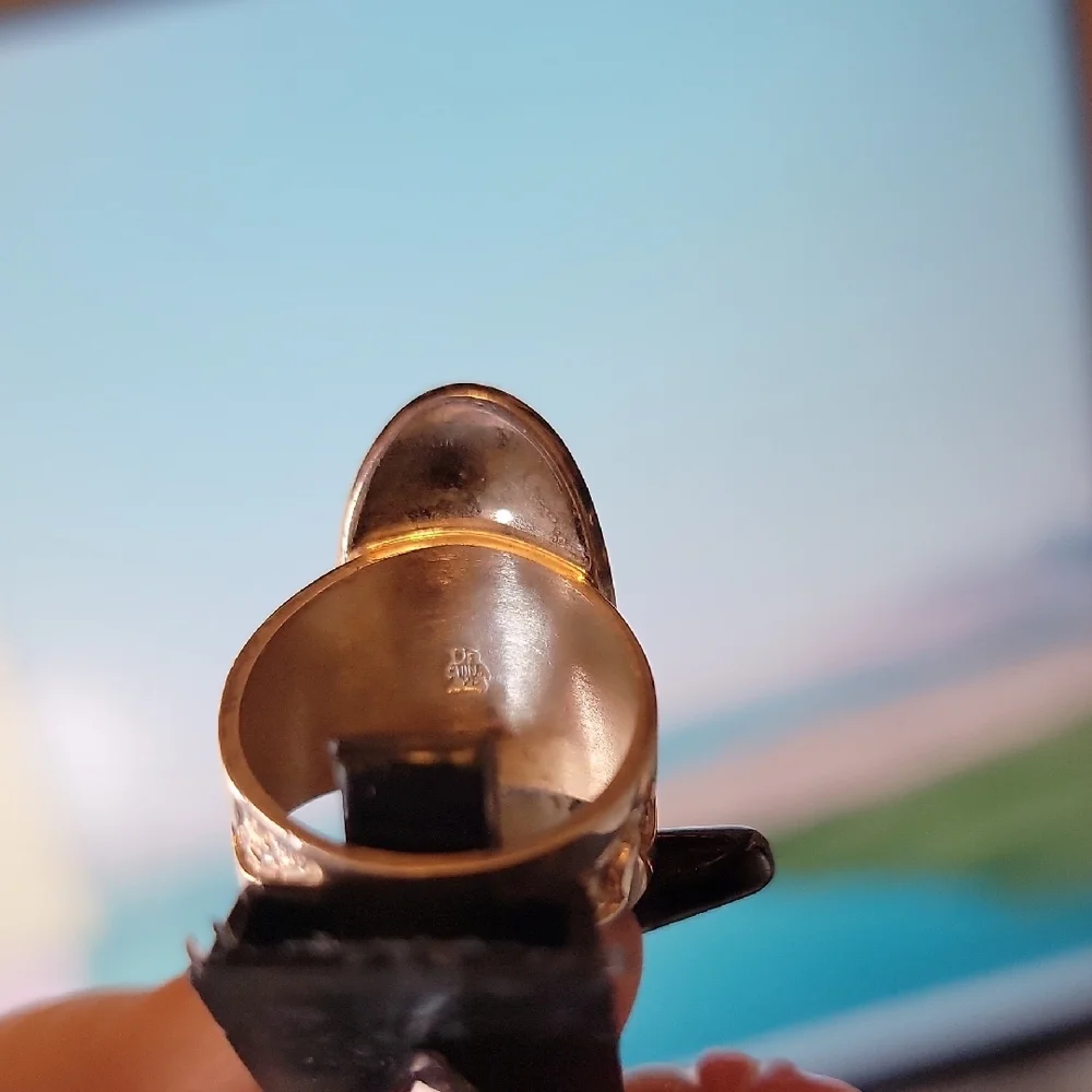 Vintage Jay King Desert Rose Trading Southwestern Sterling Silver Ring - Picture 6 of 11